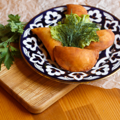 Чебурята с курицей и картофелем, 200 гр.