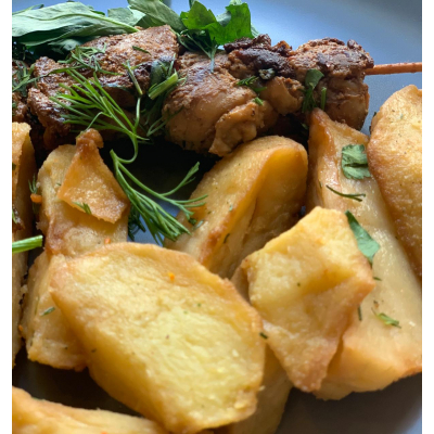Шашлычки куриные с картофелем